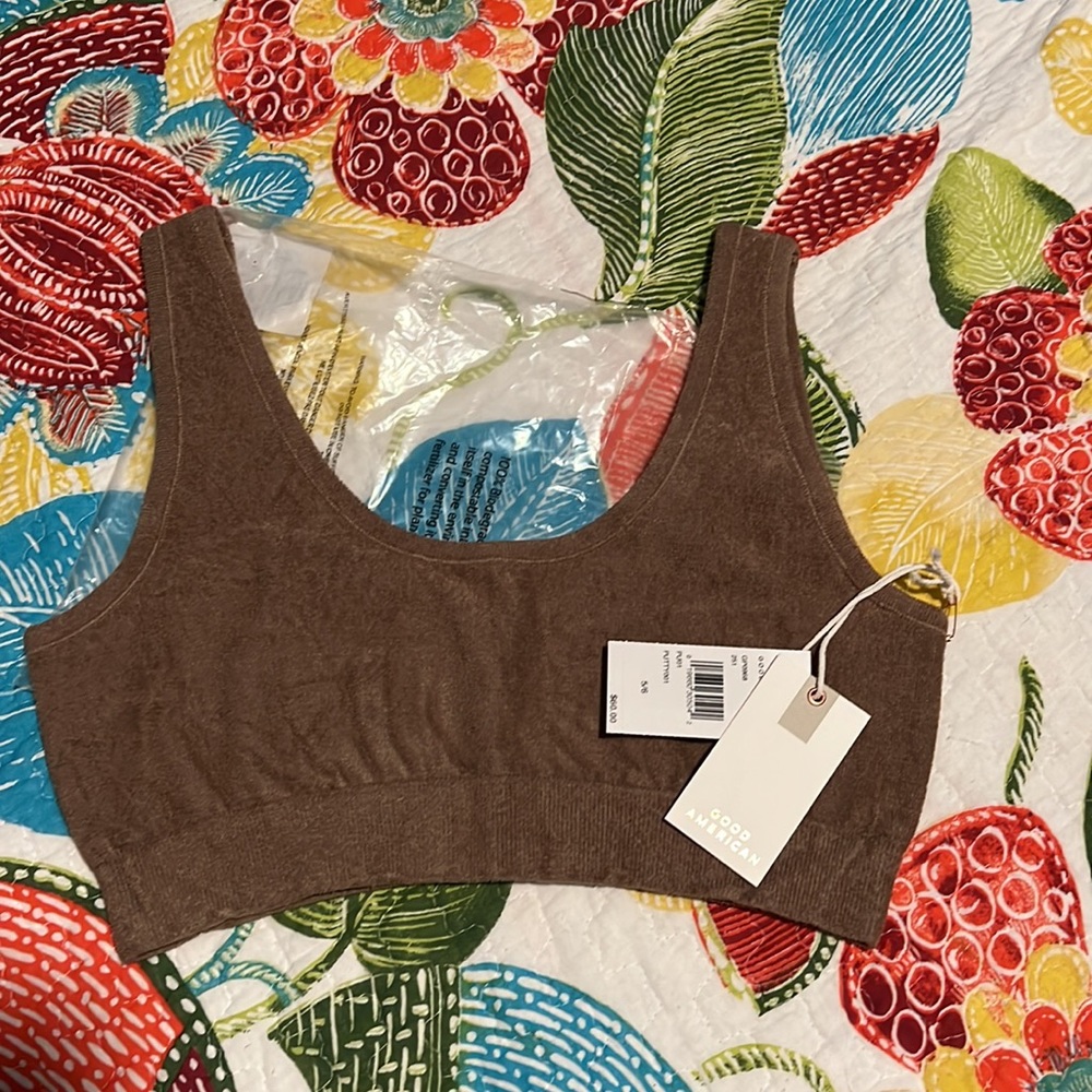 Good American Terry Scoop Bralette, 2XL NWT - Picture 10 of 10